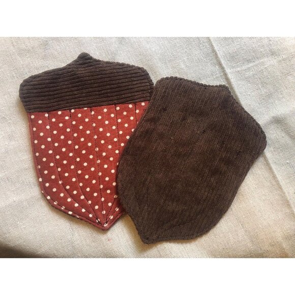 Hand made Acorn coasters, thanksgiving, fall theme - Picture 2 of 6